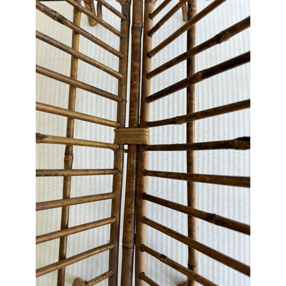 Vintage Boho Chic MCM Bamboo Magazine Holder/Rack Foldable - Picture 8 of 14